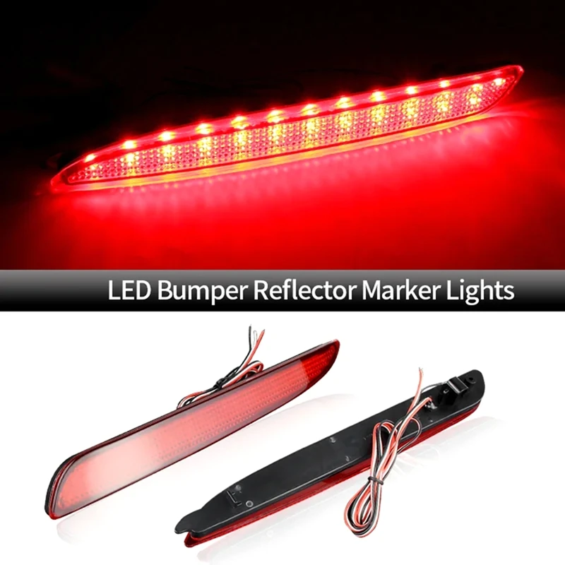 Super Sale 2PCS for Mazda 3 Speed 3 10-13 Axela Sport LED Rear Bumper Reflector Light Tail Stop Fog Lamp 12V BBM4515M0C Red
