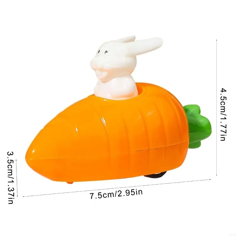 Pasqua adorabile veicolo auto modello cartoon coniglio giocattolo educativo per bambini p31b