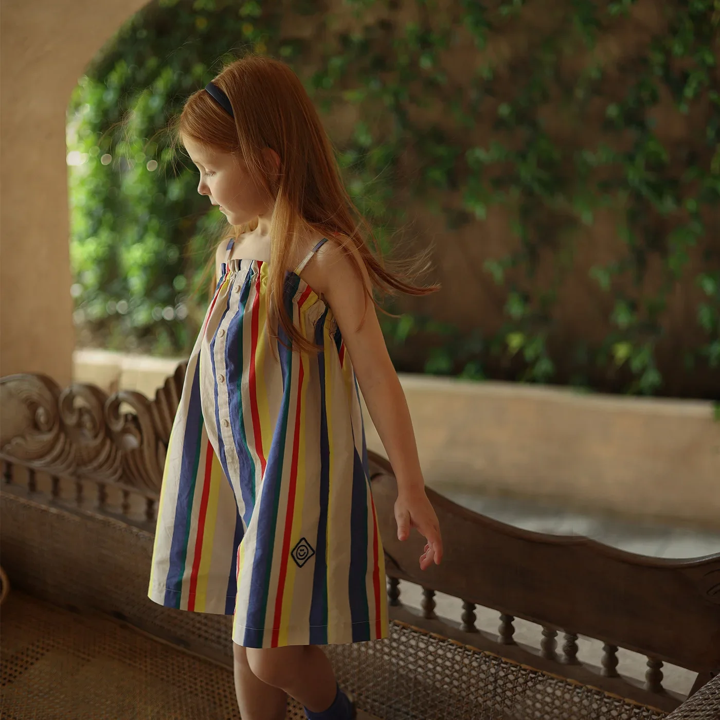 2025 New Korean Version of Suspender Jumpsuit Shorts for Girls Kids Rompers Children's Striped Jumpsuit for Spring/summer Pants