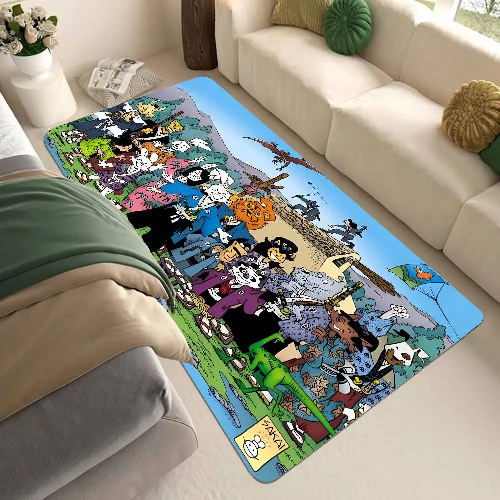 Usagi Yojimbo Floor Mat Cheaper Anti-slip Modern Living Room Balcony Printed Bedside Mats