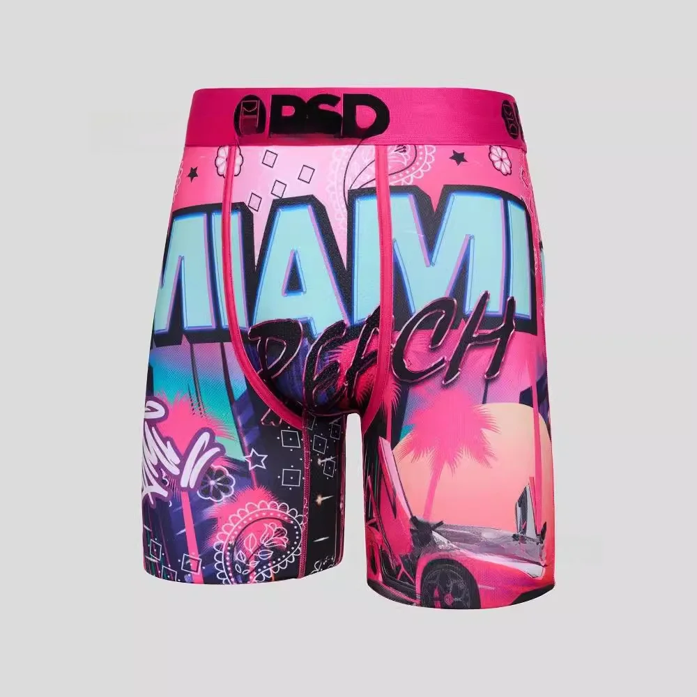 

P9 SD New Men's Underwear Printed Faionable Briefs High Waist Cotton High Waist Comfortable Briefs Spring 2024 Sle