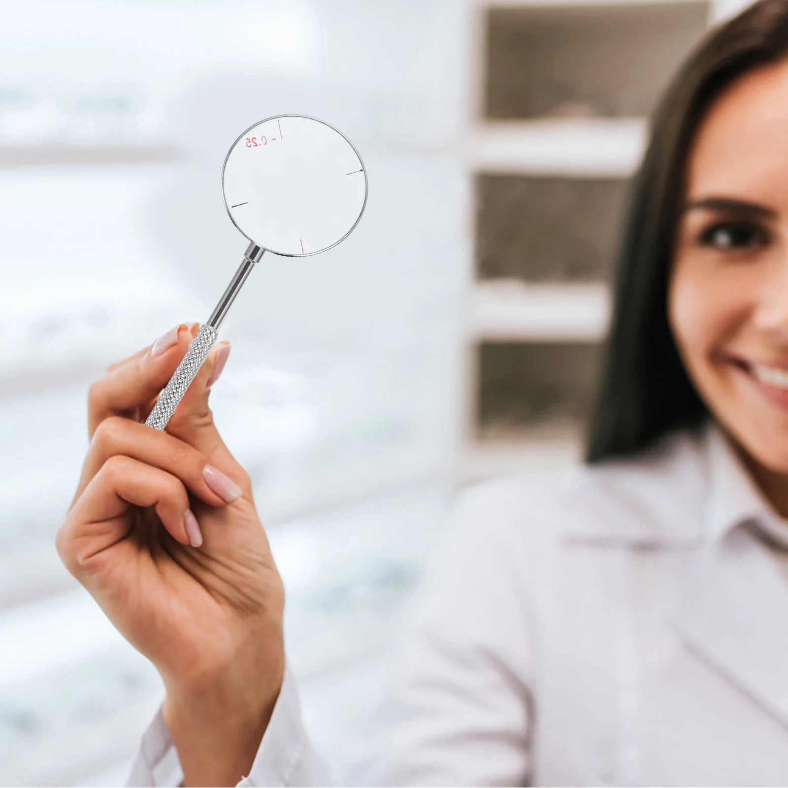 

2pcs Cross Cylinder Lens 70Mm Handle Copper Glass For Optometry Testing Astigmatism Eye Exam Tool Optical Instruments Kit