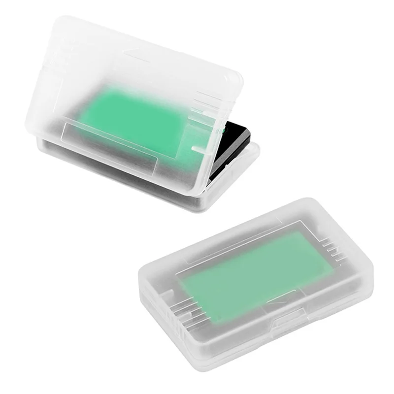 ABGI-For Game Boy Advance GBA حافظة واقية 10 قطعة مضادة للغبار صندوق تخزين بطاقة خرطوشة الألعاب الشفافة