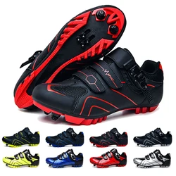 Hot Sale Mtb Shoes Cycling Speed Sneakers Men's Flat Road Cycling Boots Cycling Shoes Clip On Pedals Spd Mountain Bike Sneakers