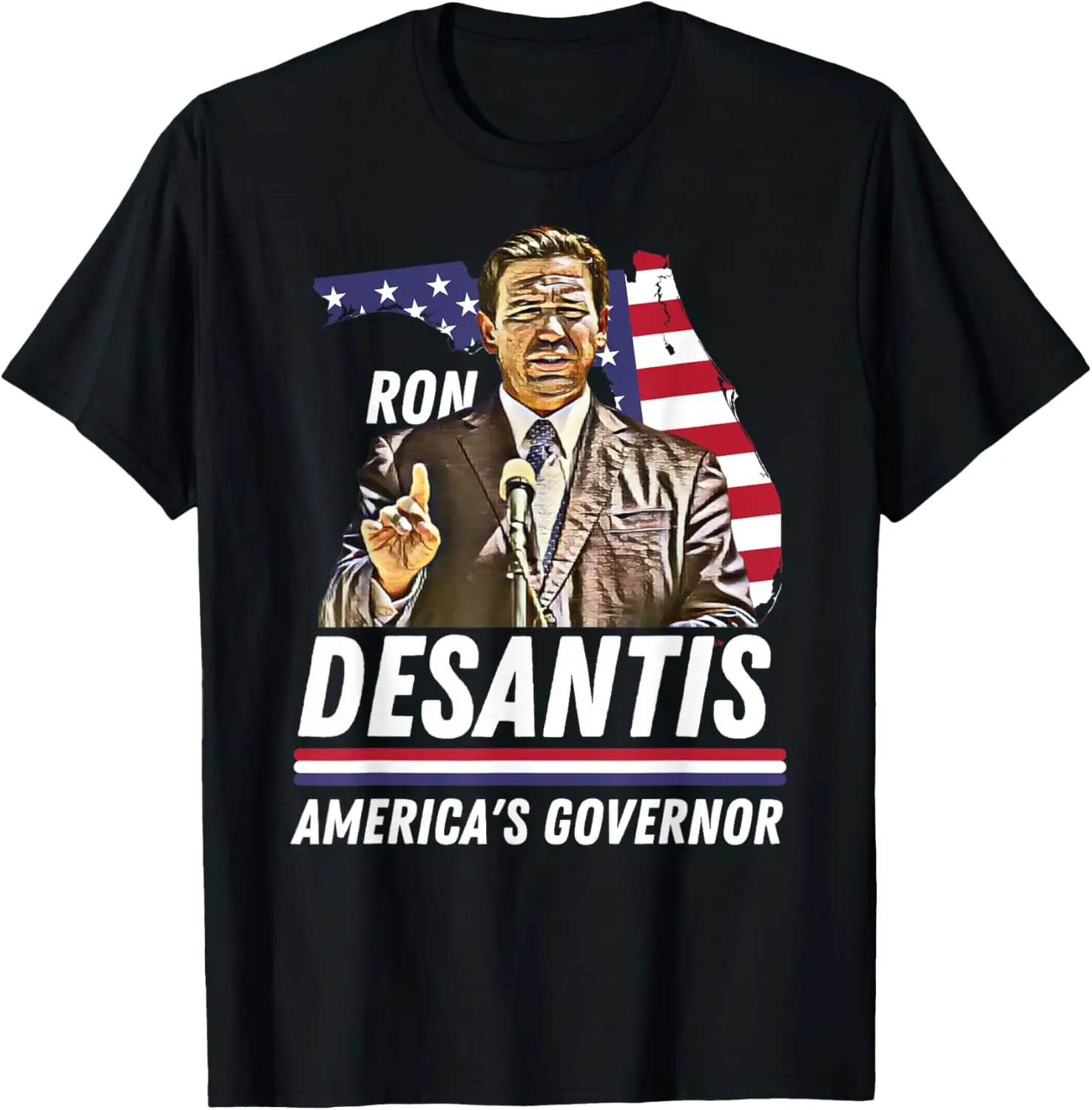 

Футболка с флагом США Ron Desantis America's Governor Флорида