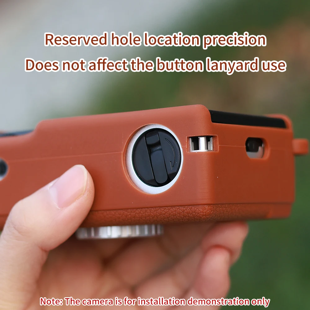 Suitable for Kodak H35 vintage film camera leather patterned camera case, minimalist film machine silicone protective case