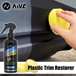 Car Plastic Restorer Coating Long-Lasting Protect Repair Whitening Black Shine Plastic Trim & Rubber Care Shiny And Darker