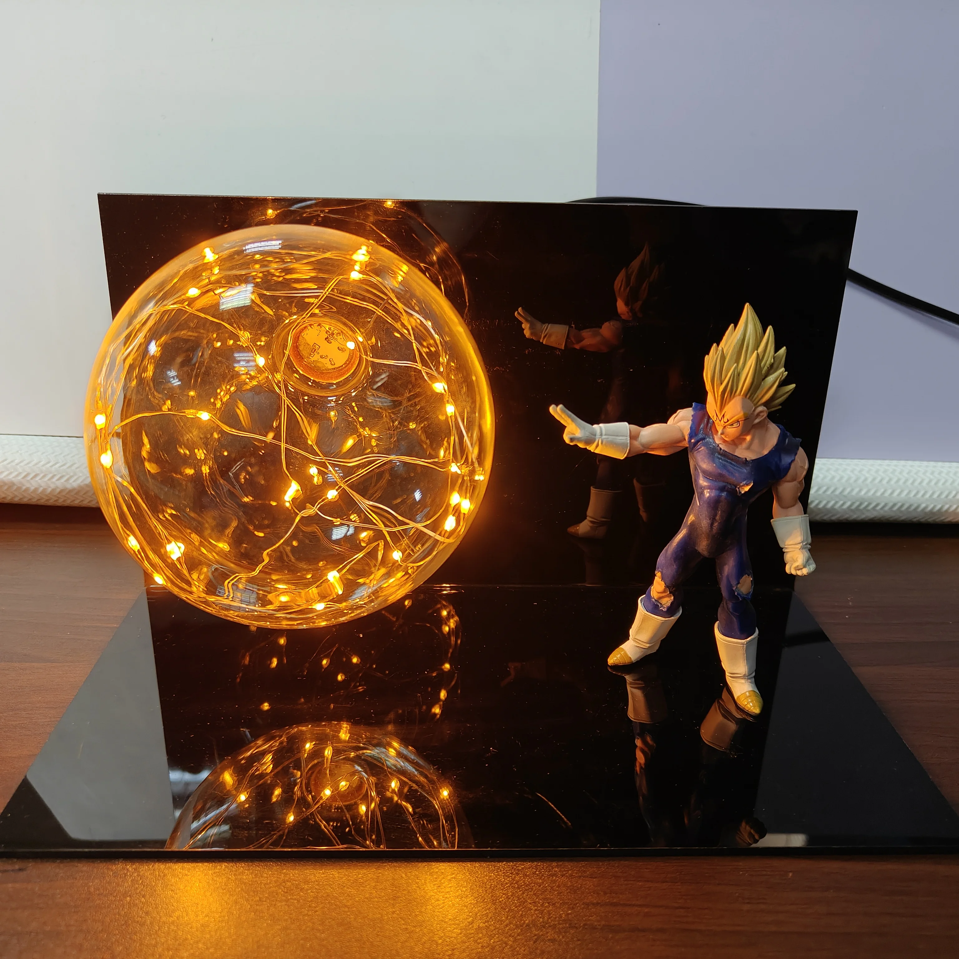 Dragon Ball Z Anime Majin Vegeta Led Bulb Lamp DIY Effect Action Figurine Toys Dragon Ball Super Vegeta PVC Model Collection view 4