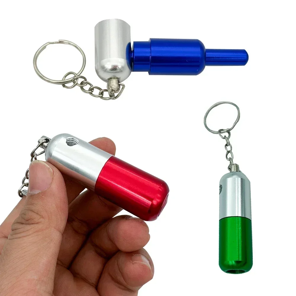 

Pill Shaped Keychain Pendant Smoking Accessory Can Be Used As A Gift for Friend