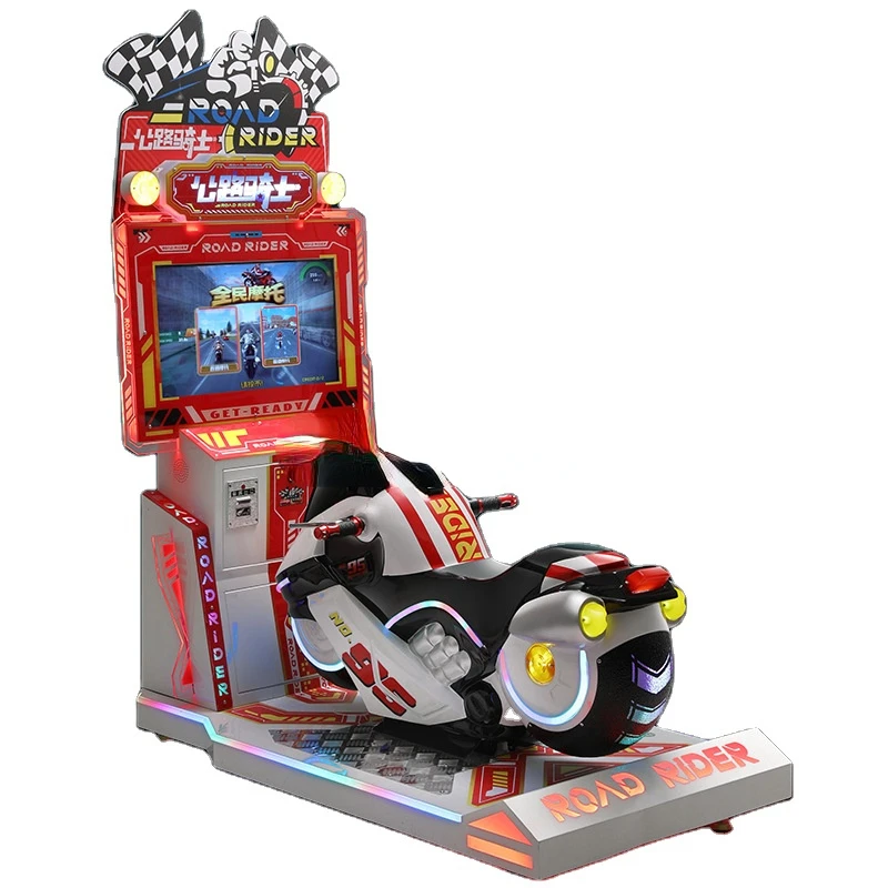 new arcade video game  motorbike racing game ticket redemption machine