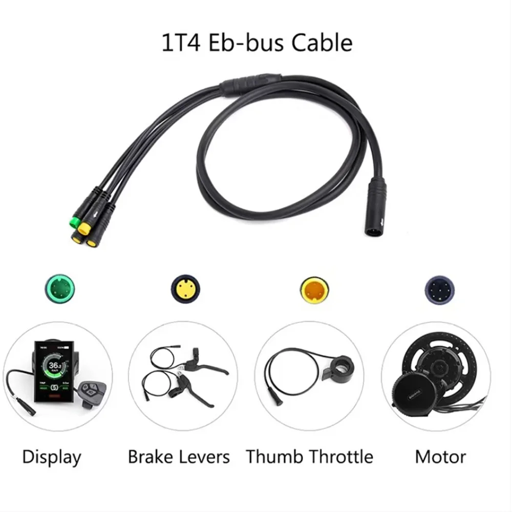 BAFANG Mid Motor Main Cable EB BUS 1T4 8Pin Waterproof Cable Bicycle Accessories For BBS G340 G320 BBSHD Electric Bike