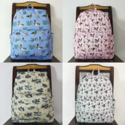 Wholesale Baby Boy Girl Backpack Ducks Horse Cow Flower Daypack Toddler Children Outdoor Portable Kids Boutique School Bag