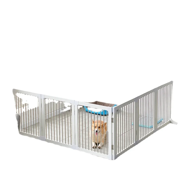 Imagem -06 - Cerca de Cão Reforçada Interior Simples Pet Gate Sem-broca Barreira Folding Isolamento Porta Separação Segura Moderno