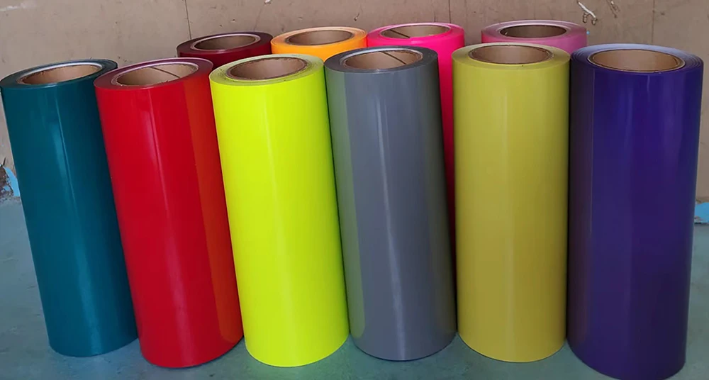 CHEONET HTV ---12"x40"/30.5cmx100cm ECO PU Heat Transfer Vinyl With Sticky Back T-shirt Iron On HTV Film Pattern Press DIY Craft