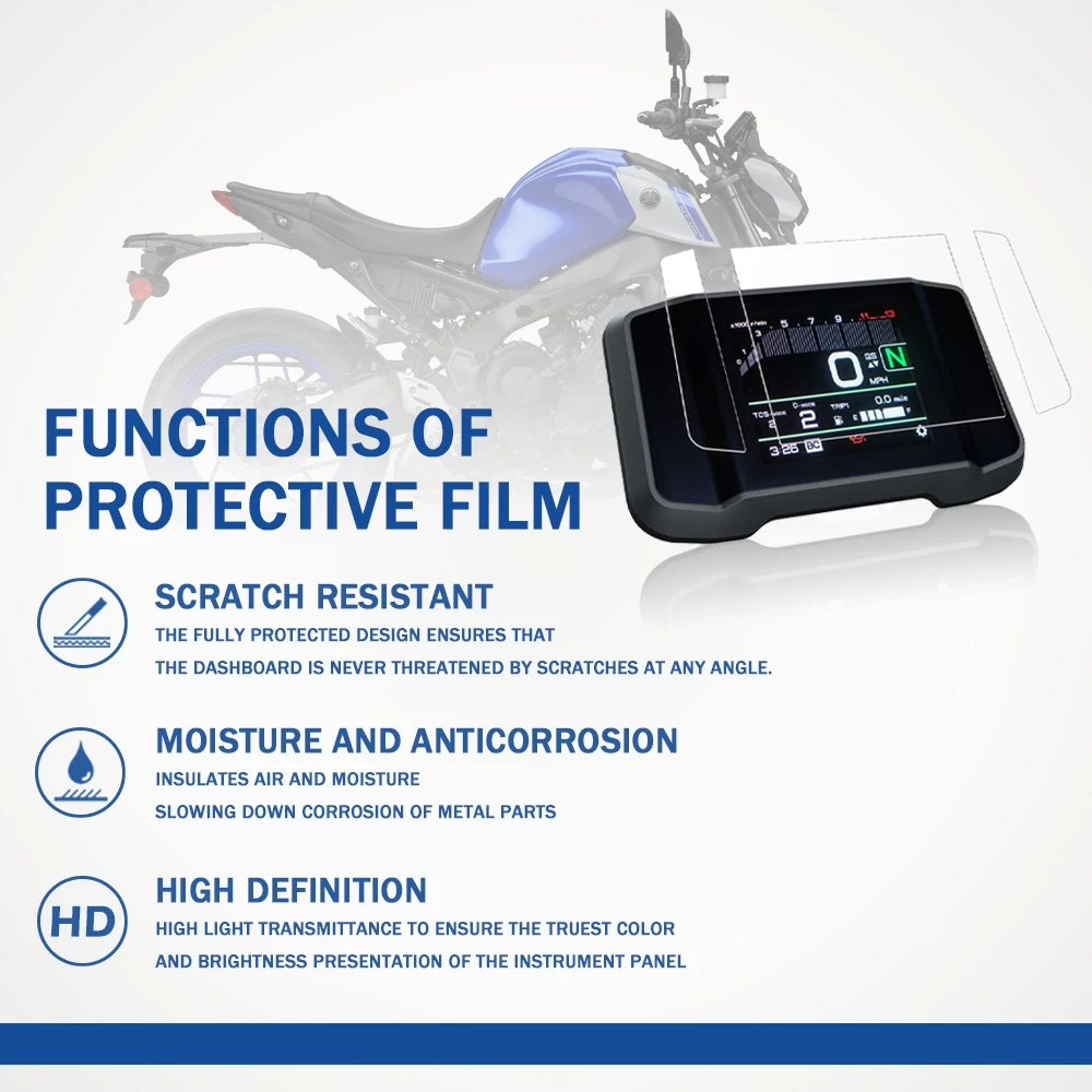 계기 대시 보드 속도계 보호 필름 스크린, 야마하 MT-09 MT09, MT 09, SP 2021, 2022 FZ-09, 오토바이 액세서리