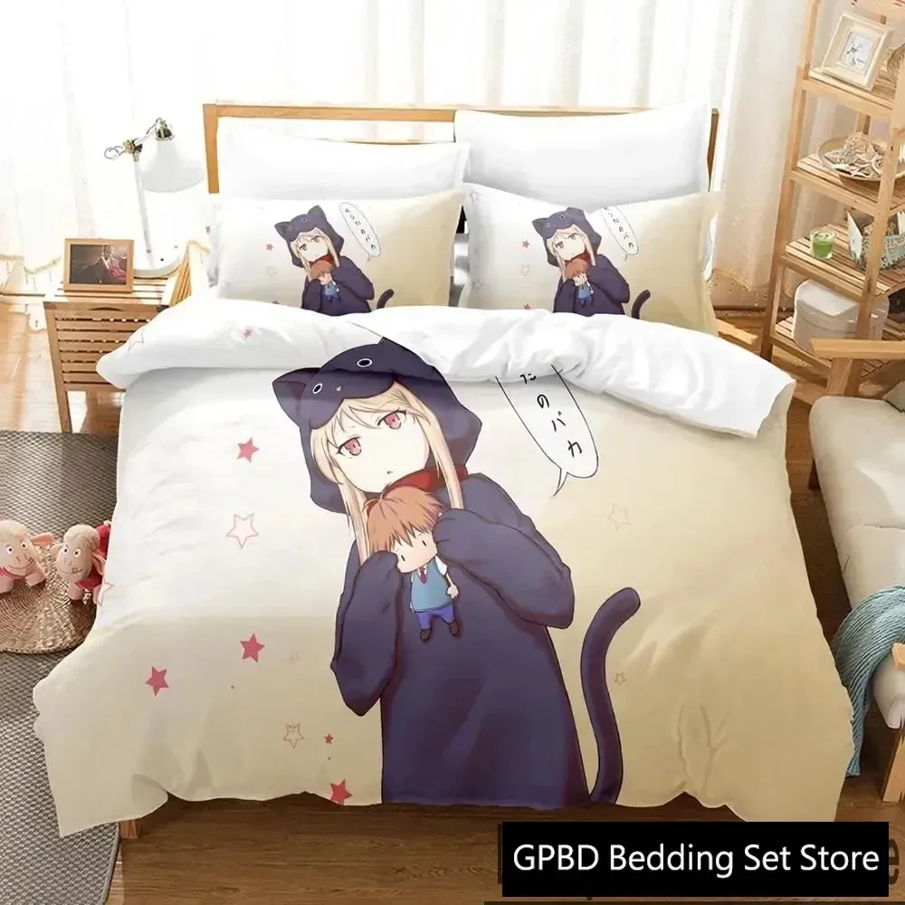 

Anime The Pet Girl of Sakurasou Shiina Mashiro Bedding Set Duvet Cover Bed Set Quilt Cover Pillowcase Comforter king Queen Size