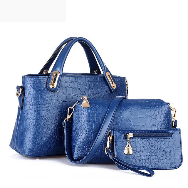 

3PC Bag Set For Women Luxury Handbags Women Handbag Shoulder Bags Tote Purse Leather Ladies Messenger Hobo Bag Beach Bolso Mujer