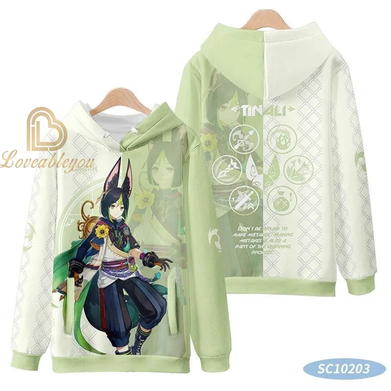 Genshin Impact Cute Kids Baby Boy Hoodies Anime Cartoon Kujo Sara Lisa Boys Girls Sweatshirts Spring AutumnThin Coat Children