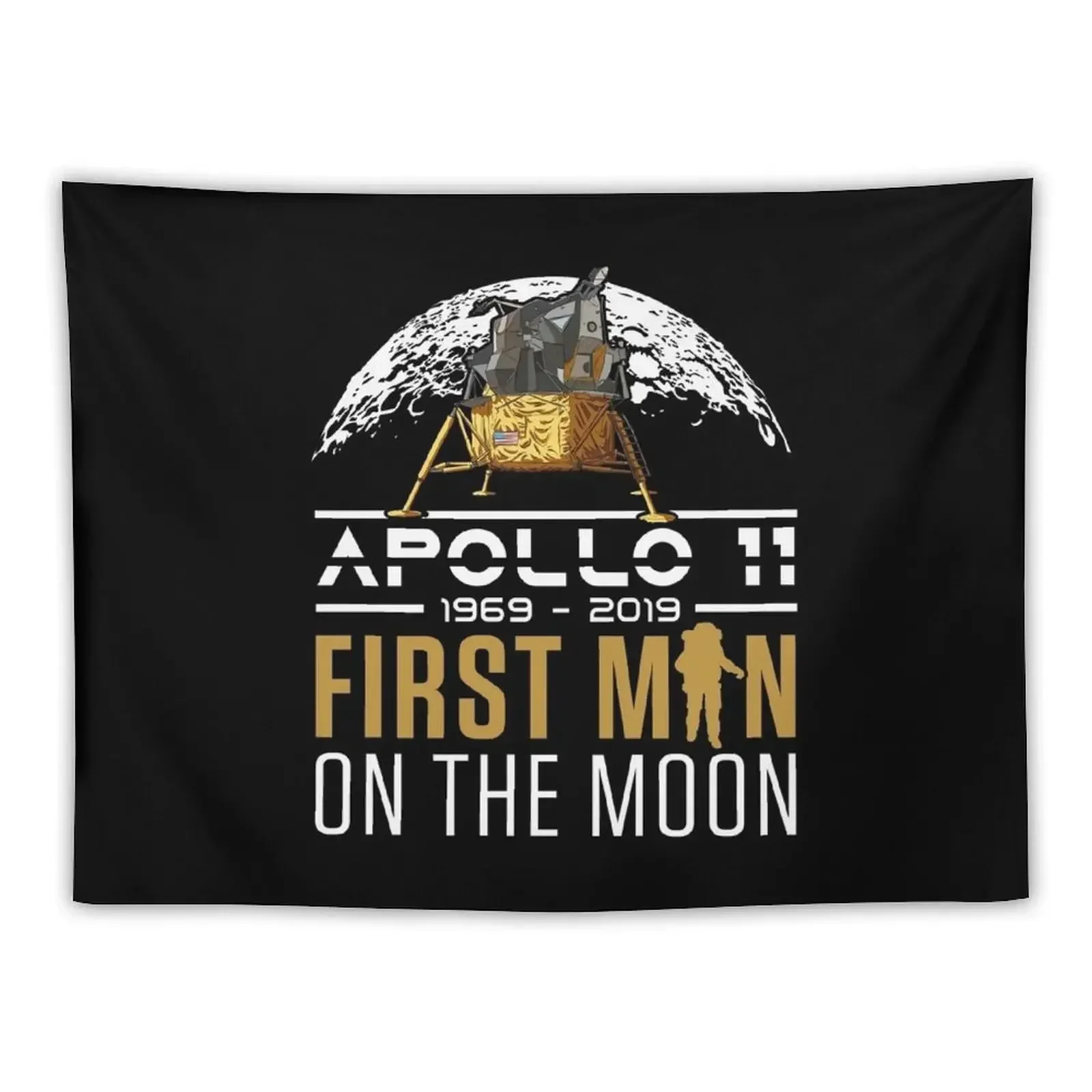 50th Anniversary Apollo 11 First Man on the Moon graphic Tapestry Decor Home Nordic Home Decor Tapestry