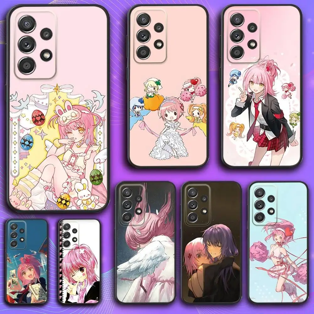 

S-Shugo Anime C-Chara Amu Phone Case For Samsung S 25,24,23,22,30,21,10,9,Ultra,Plus,Lite,FE,4,5 G Soft Black Case