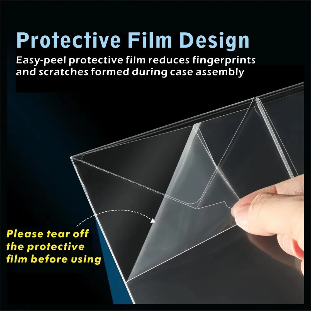 5/10 قطعة 360 °   حافظات حماية بلاستيكية شفافة مقاومة للغبار ومضادة للخدش، حافظة شفافة متينة من PET لصندوق تدريب ETB Elit