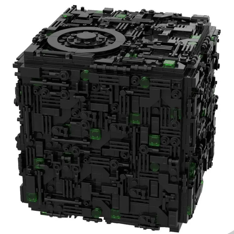 

Custom MOC-112646 Borg Cube Warship 1363 Parts Toys Gift for Christmas
