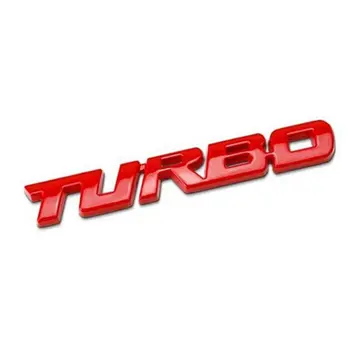 TURBO 汽車 3D 鋅合金貼紙 車身後部標籤 側飾貼花 汽車造型裝飾貼紙 汽車外觀裝飾配件 10 最佳銷售 汽車貼紙 - №3