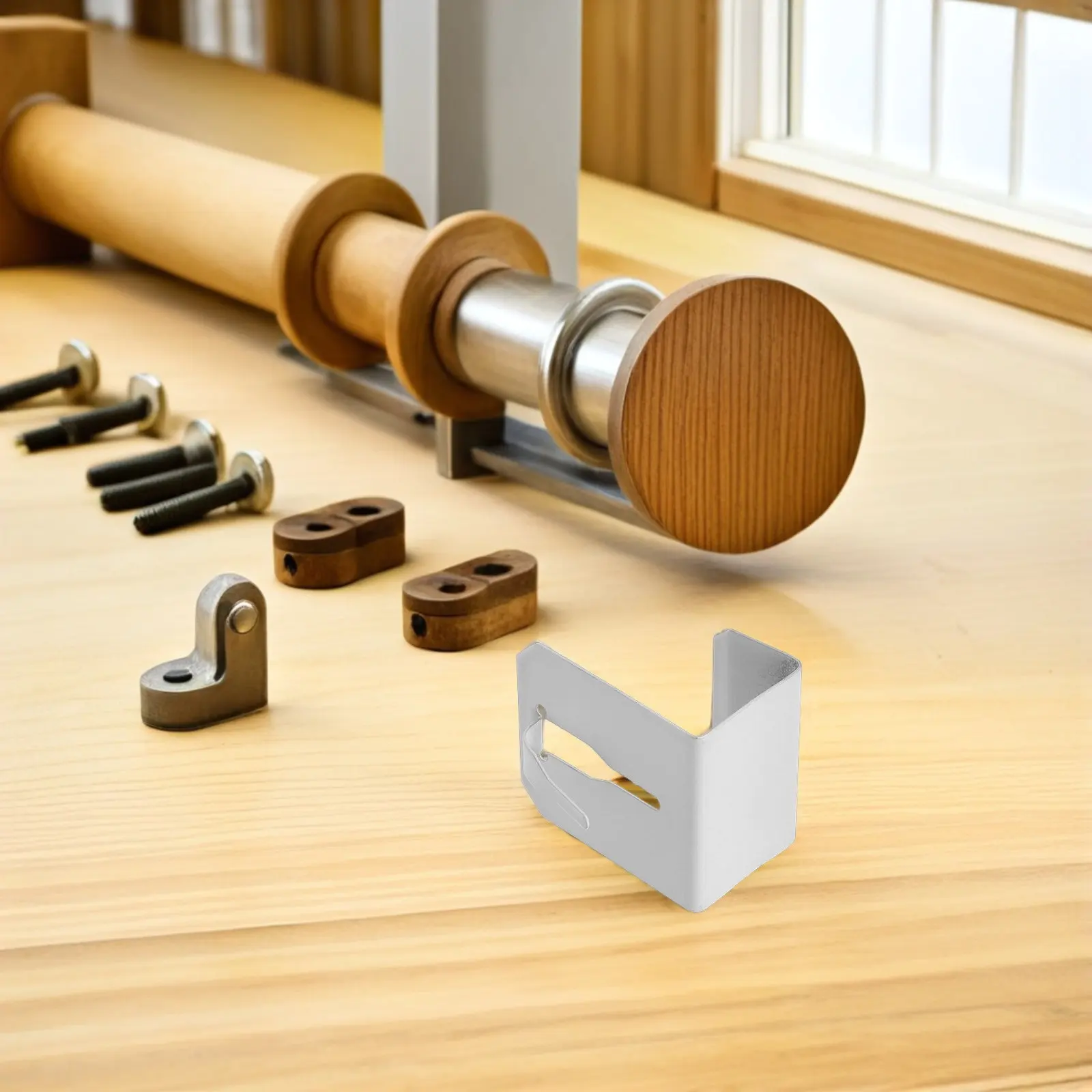 Metal Window Frame Hanging Clips 10Pcs No Drill Hooks for Curtains String Lights Decor 12 to 20mm Rail
