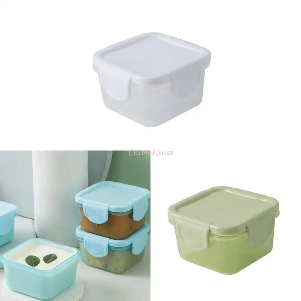 

Y1UB Storage Box Baby Storage Containers Kids Snacks Box Portable Thickened Sealed Box 60ml Dispenser