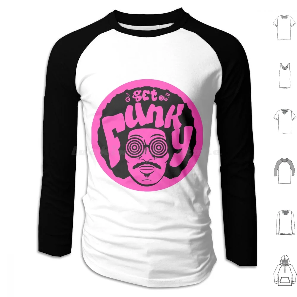 Get Funky-Funk Brother Hoodie Cotton Long Sleeve Funk Soul Music 1970s Retro Tunes Brother Hip Cool Sound Guitar Bass