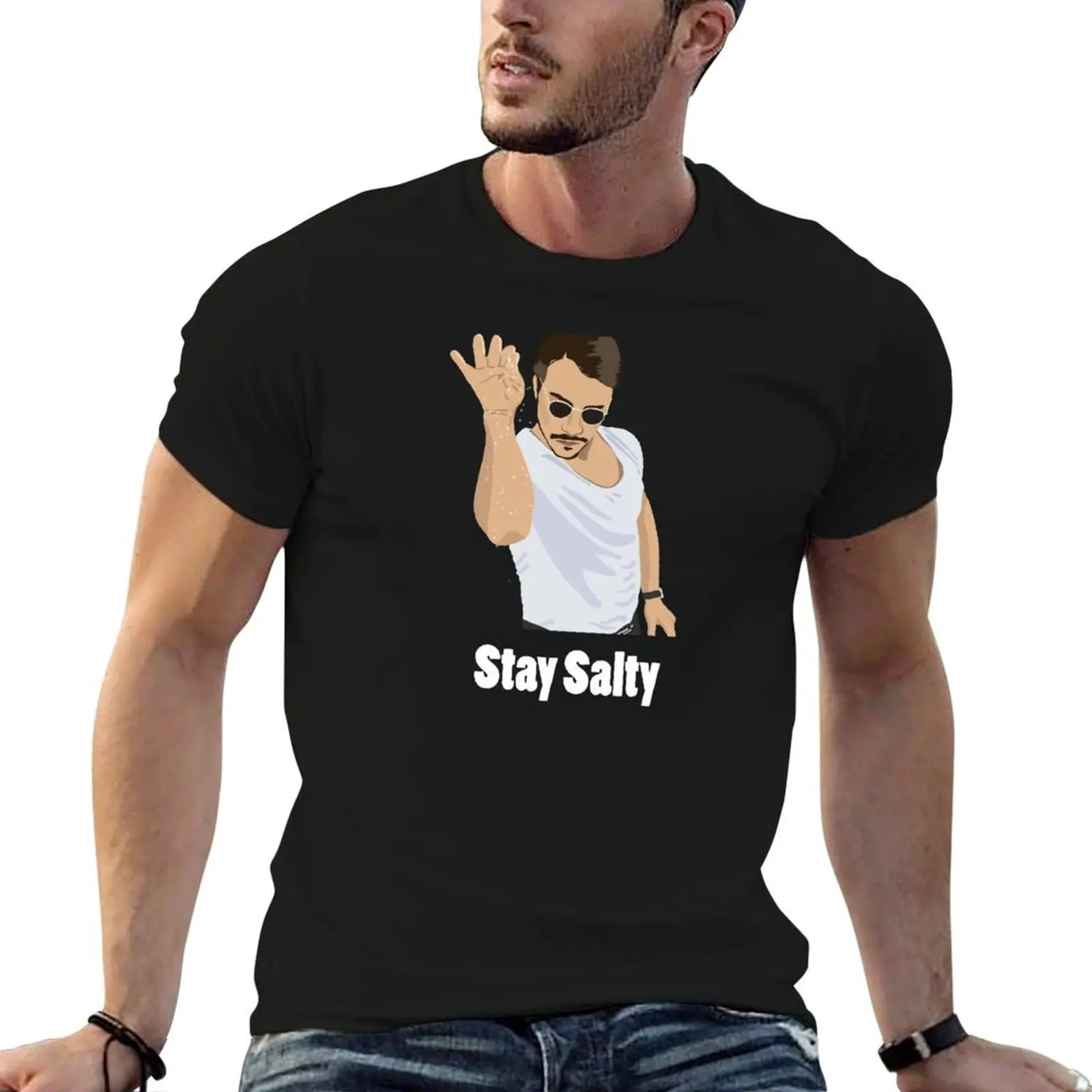 Camiseta Salt Bae, camisetas de algodón, camiseta de algodón de alta calidad, paquete de camisetas para hombre, camiseta de algodón 100%