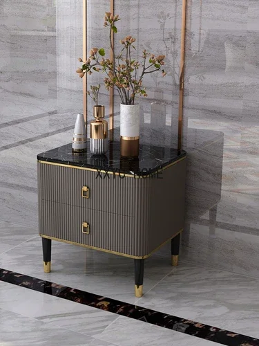 Американский свет, роскошная мраморная прикроватная тумбочка, современный прикроватный шкафчик, комод для маленькой квартиры, мебель