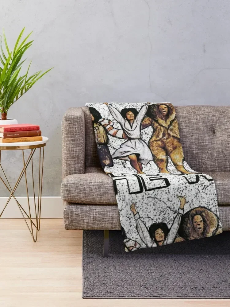 Grungy Wiz Throw Blanket For Sofa Thin for winter Blankets