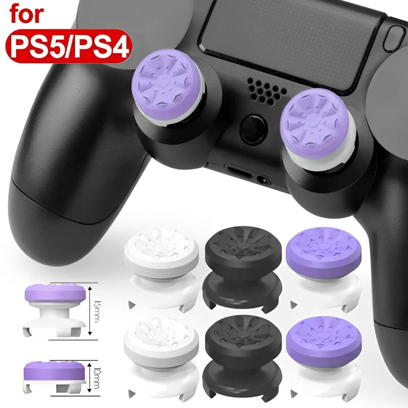 High-Rise Stick Caps for Playstation PS4 PS5 Joystick Controller Analog Sticker Cover Joystick Cap for PS4/PS5/8BitDo Ultimate