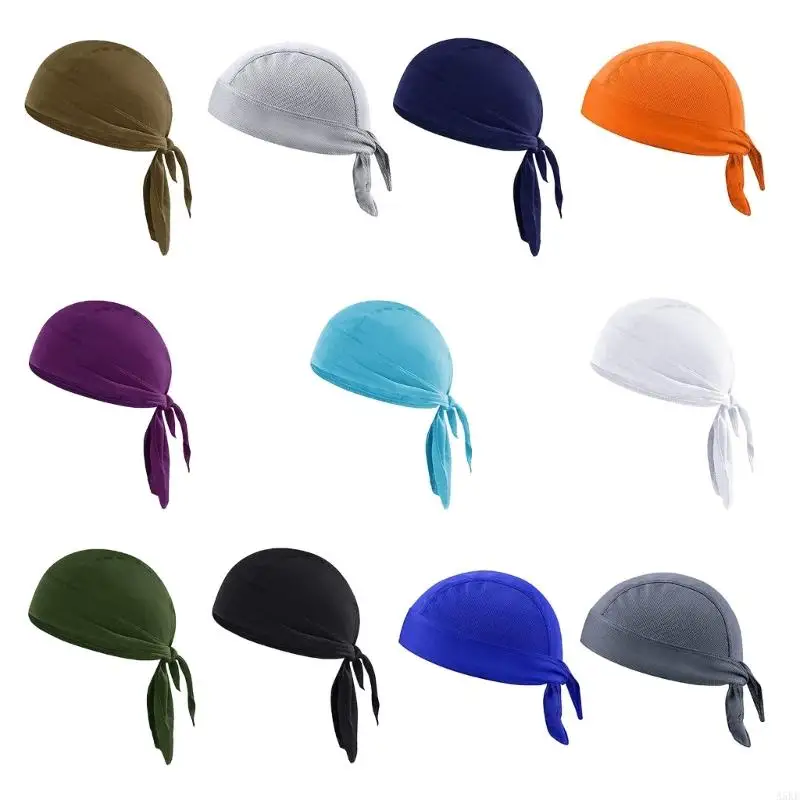

Moisture Wicking Headscarf Hat Light weight Sports Elastic Helmets Liner Hat for Motorcycling Outdoor Activity