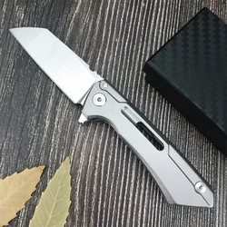 D2 Ball Bearing Hunting Folding Knife Tanto Blade CNC Handle EDC Outdoor Survival Tactical  Camping Pocket Knife Self Defense