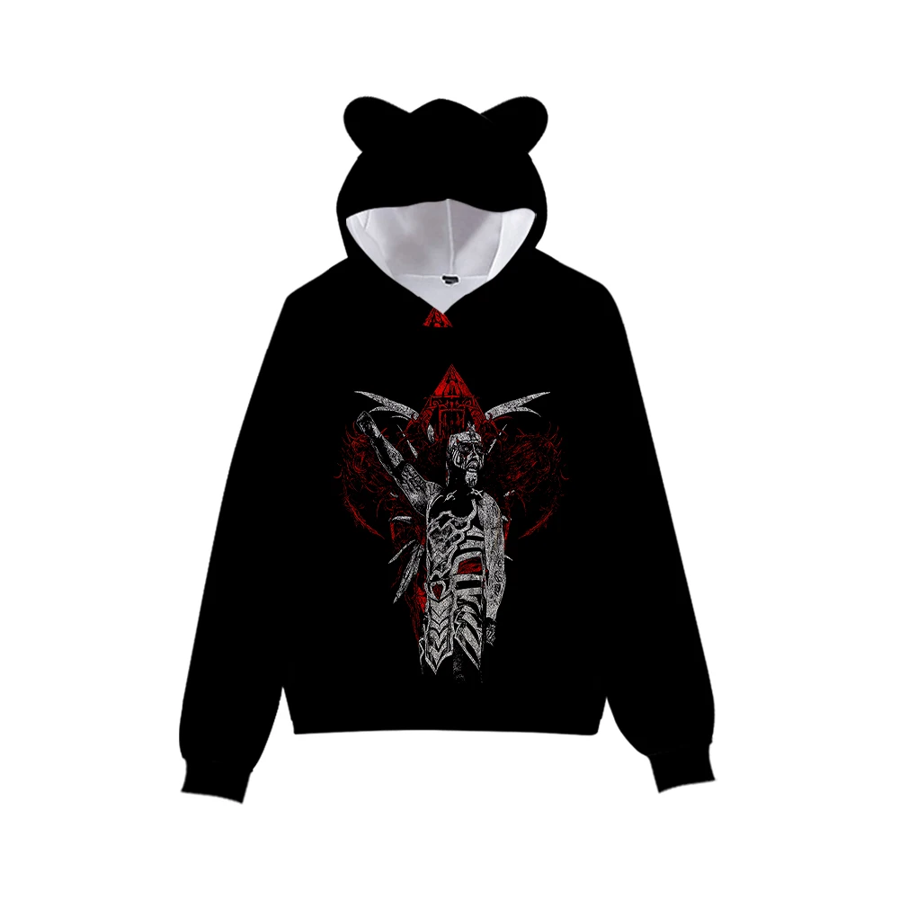 

Penta El Zero Miedo Merch винтажная уличная одежда 90-х годов толстовки с капюшоном для девочек укороченный модный спортивный пуловер с кошачьими ушками