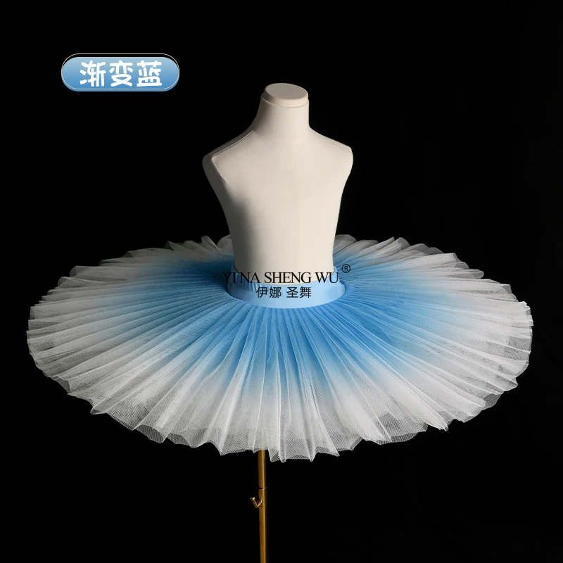 تنورة باليه جديدة احترافية كلاسيكية على شكل فطيرة توتو أزياء احترافية مكونة من 9 طبقات لممارسة الباليه ترتدي ملابس نسائية للكبار #4