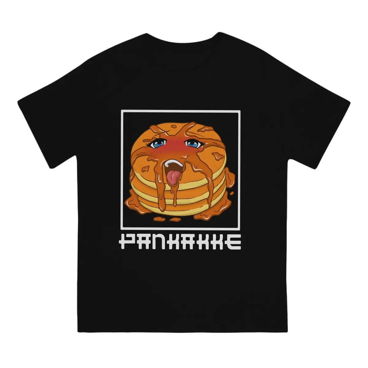 Men's Pankakke T Shirt Japanese Pancake Cotton Clothing Funny Short Sleeve Crew Neck Tees Summer T-Shirts