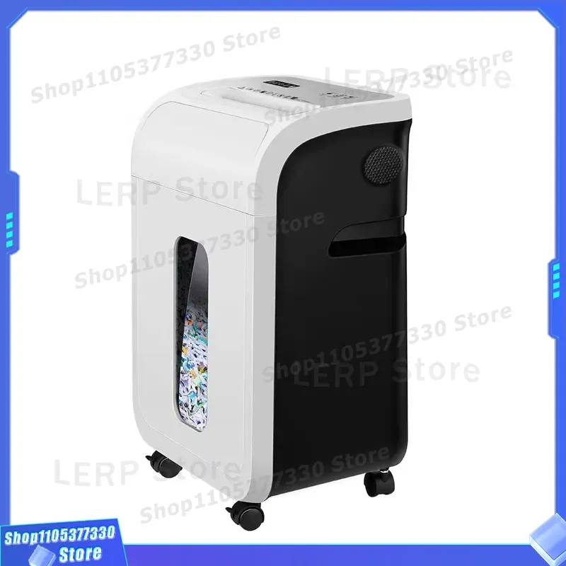 Heavy Duty Electric Office Shredder P-5 Security Level Micro Cut 14 Sheet Capacity Commercial Paper Destroyer for Business