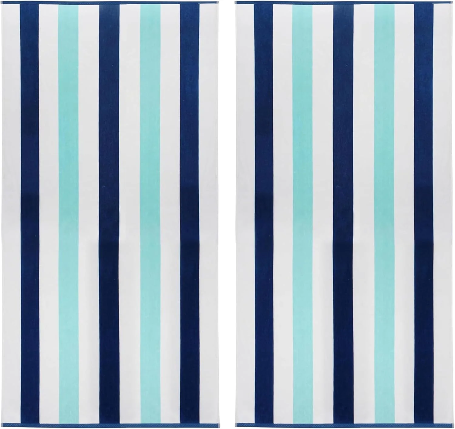 Coastal Breeze Mat Clean Horizontal Lines Crisp White Base Elegant Look Suitable For Resort Or Yacht Deck Decoration