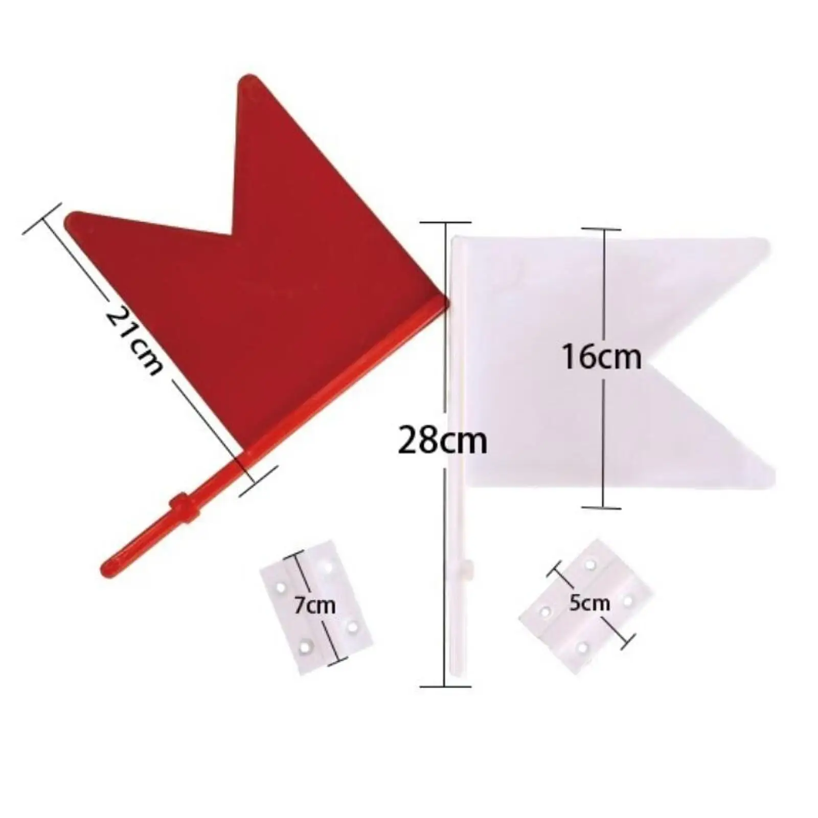 2Pcs Equestrian Direction Flags Red White Gaming Corner Flags Obstacle Flags