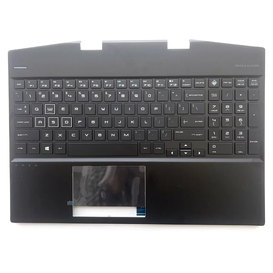 Nuevo para HP Omen 15-DH 15,6 '' Palmrest con teclado retroiluminado y panel táctil AM2JZ000430