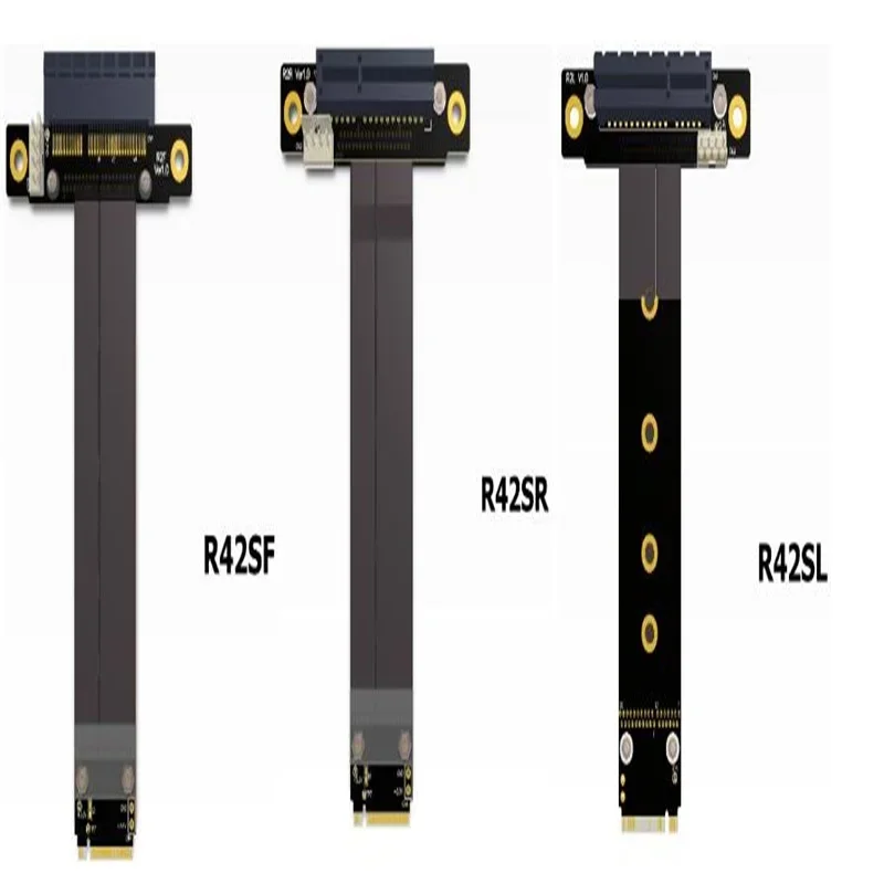 Riser-Rallonge PCIe x4 3.0 PCI-E 4x vers M.2 NGFF NVMe M Key 2280 Riser Card Gen 3.0, câble M2 Key-M PCI-Express 32G/bps