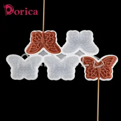 Dorica Butterfly Shape Lollipop Epoxy Silicone Mold Chocolate Cake Mould Cake Decorating Tools Kitchen Accessories Bakeware