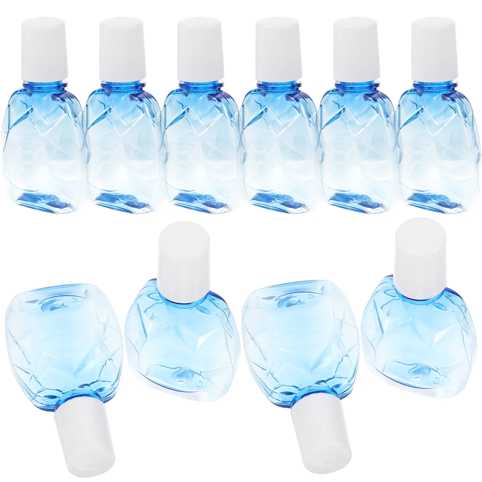 10 Pcs Squeeze Bottles Condiment Blue Eye Drops Liquid Plastic Packaging Sample 10pcs Squeezable Dropper Small Applicator