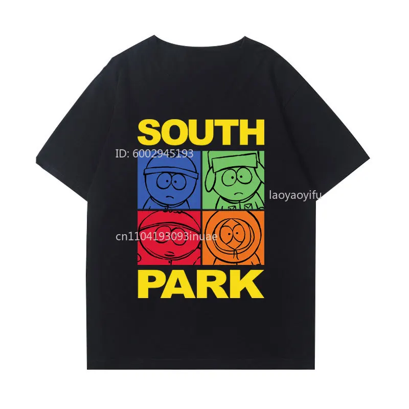 

Camisetas South Park T Shirt 100% Cotton Crewneck Casual Fun Cute Streetwear Hip Hop Retro Style New Fashion Printing Tee