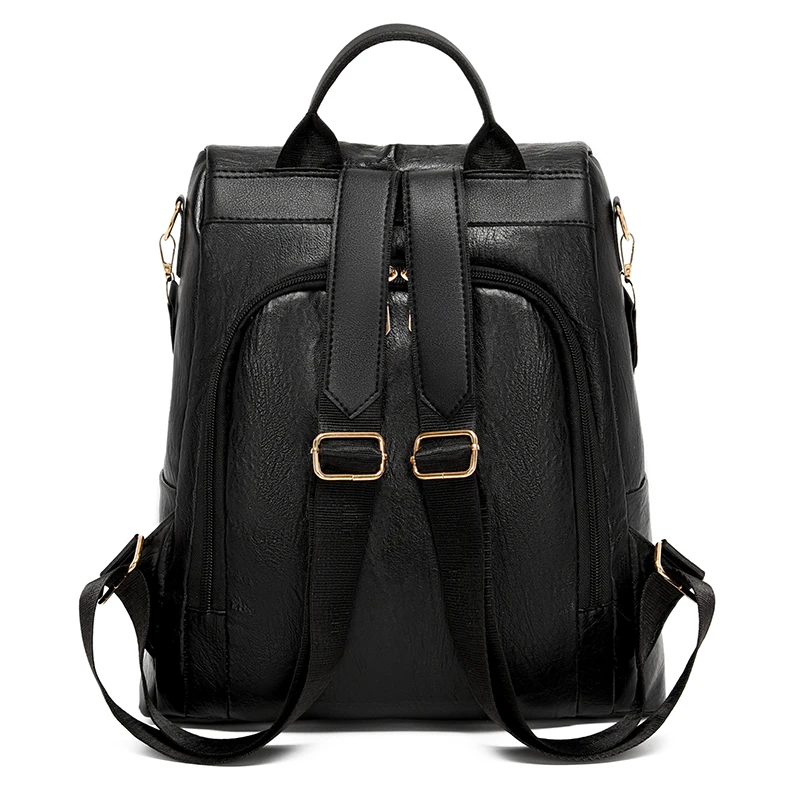 High Capacity Fashion tassel Travel Women Handbag Leather Anti Theft Female Backpack For Lady Busines Multifunction Shoulder Bag