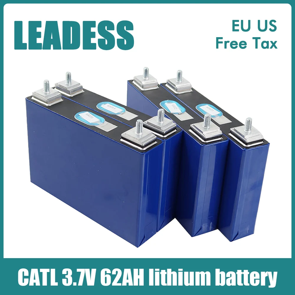 

LEADESS 3.7V 62AH Lithium Ion lithium Battery li-ion Batteries Prismatic NCM Cell High Capacity for Electric Car RV EV