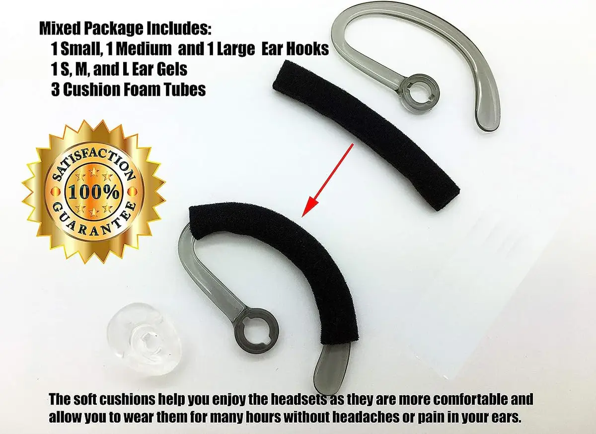 V-MOTA CS540 Foam Tube Compatible with Poly Plantronics Savi 8240 8245 CS545-XD W440 W445 W740 W745 C565 WH500 (3 Piece)